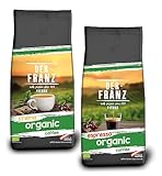 Der-Franz BIO Kaffee Bundle: 1x Crema Bio, 1x Espresso Bio, ganze Bohne, 2 x 1000 g