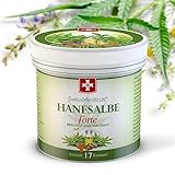 SwissMedicus Hanfsalbe forte - 30% Hanföl - Aktivsalbe - für problematische Haut geeignet - bei Akne - Ekzem und Schuppenflechte - Naturkosmetik Hanföl salbe - 100% - Vegan - 125 ml