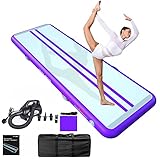 Tumbling Matten Aufblasbare Gymnastik 3/4/5/6M/7M/8M Trainingsmatte Kohlefaser Tumble 10/20cm Dick Gymnastikmatte Turnmatte Bodenmatte Inflatable Yogamatte Taekwondo Matte with Pumpe
