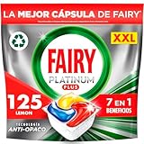 Fairy Platinum Plus Complete All-In-1 Spülmaschinentabs Bulk, 125 Tabletten Zitrone, mit Anti-Stumpf-Technologie & Klarspüler-Wirkung, effektiv in kurzen Zyklen (Verpackung kann variieren)