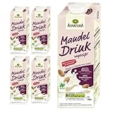 Alnatura Mandel Drink ungesüßt Ein veganer, ungesüßter Mandeldrink in Naturland-Qualität 1 lt x 5 STÜCK