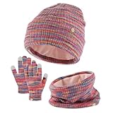 Schlupfmütze Unisex Kinder - 1 Stück Baby-Wintermütze Neugeborenen Mütze Baby Winter Hut Schal Set Beanie Kindermützen Autumn Babymütze Beanie für Mädchen und Jungen