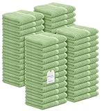 Avalon Towels Baumwoll-Waschlappen, Größe 30,5 x 30,5 cm, hochwertige ringgesponnene Baumwolle, saugfähig, weiche Gesichtshandtücher, Fitnesshandtücher, Hotel- und Spa-Qualität, wiederverwendbare