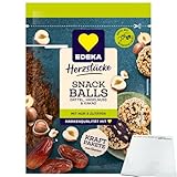 usy Bundle für Edeka Snack Balls Dattel Haselnuss (145g Beutel) + usy Block