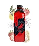 Yuzilla Red Gin, King of Strawberry, Glitzer Edition, Premium Spirituose mit Erdbeergeschmack