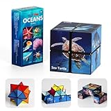 Euklidischer Würfel Star Cube Magic Cube Set, Transforming Cubes Magic Puzzle Cubes für Kinder und Erwachsene (Ozean-Serie)