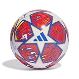 adidas UCL TRN Fußball-/Fußballball (maschinengenäht) für Unisex, Größe 5, weiß/glänzend/Flora