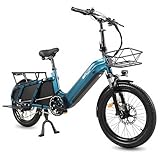 CMACEWHEEL HQ20 E-Bike Elektro 20 Zoll Tiefeinsteiger Elektrofahrräder mit 48V 20Ah Akku 100Km Reichweite, Hydraulische Bremse, 6-Gang Ebike für Herren Damen