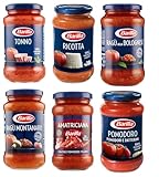 Testpaket Barilla pastasauce tomatensauce Fertige Saucen aus italien 6 x 400g