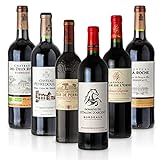 Feinste Weine - Weinselektion 6er Bordeaux Probierpaket (6 * 0,75l) - Frankreich-Probierset mit trockenen Rotweinen