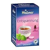 Meßmer ENTSPANNUNG | Rooibos-Melisse-Rosenblütenöl | 20 Teebeutel | Vegan | Glutenfrei | Laktosefrei