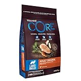 Wellness CORE Large Breed Adult Original, Hundefutter trocken für Hunde großer Rassen, getreidefrei, mit hohem Fleischanteil, Huhn, 10 kg