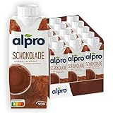 Alpro Sojadrink mit Schokoladengeschmack, Pflanzlicher Drink, Vegan, Laktosefrei, Glutenfrei, UHT, 15x250ml,15er Pack
