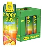 Rauch Happy Day Multivitamin mild | sanft und säurearm | mit 9 wertvollen Vitaminen und Calcium | 6x 1l Tetra Prisma
