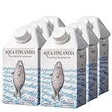 Bonne Aqua Finlandia Stilles Mineralwasser - Frisches naturell Quellwasser ohne Kohlensäure, Trinkwasser im Karton, 500ml 6er Pack (6 x 500 ml)