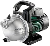 Metabo Gartenpumpe P 4000 G (600964000) Karton, Nennaufnahmeleistung: 1100 W, Max. Fördermenge: 4000 l/h, Max. Förderhöhe: 46 m