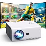 YUZINO 2024 Mini Beamer,【Elektrischer Fokus/Trapezkorrektur/Zoom】 15000Lumen Full HD 1080P WiFi Bluetooth Projektor, Tragbarer Beamer Handy, LED Heimkino für Telefon/Laptop/TV Stick/USB/HDMI