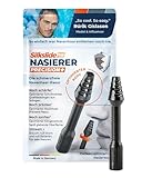 SilkslidePro Nasierer - Nasenhaartrimmer Herren - Nasenhaarentferner - Hochpräzise Klingen aus Solingen - mit Klingenschutz - ohne Strom & Batterie