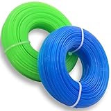 Zeqeey Ersatz Nylon Trimmer Linie 100 m 1,6 mm Schnur Rundseil für universelle Rasentrimmer, Mähfaden Trimmerfaden Rasentrimmerfaden