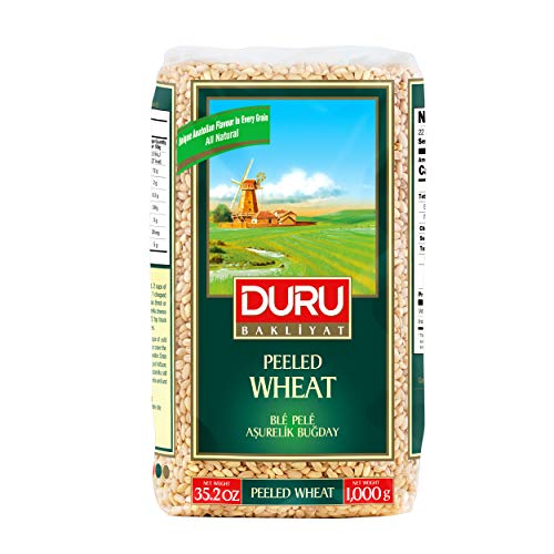 Duru Geschälter Weizen, 35.2oz (1000 g), 100% Natürlich und Zertifiziert, Hohe Ballaststoffe und Eiweiß, Nicht gentechnisch verändert, Ideal für vegane Rezepte, Besser als ReisGeschälter Weizen