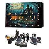 Halloween Advents Kalender 2025, 24-Day Surprised Box, Halloween Skulls and Mummies Countdown Kalender, Resurrection Day Horror Resin Figuren, Halloween-Figuren