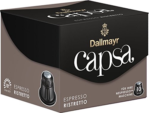Dallmayr Kaffee Capsa Espresso Ristretto Kaffeekapseln, 5er Pack (5 x 10 Kapseln)