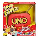 Disney Prinzessin Mattel Games UNO Extreme!, UNO Kartenspiel für die Familie, mit Kartenwerfer, Perfekt als Kinderspiel, Reisespiel oder Spiel für Erwachsene, für 2-10 Spieler, ab 7 Jahren, GXY75