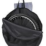 Alomejor Fahrrad Radtasche Weiche Nylon Rad Tragetasche Fahrradträger Radtasche Schwarz für Mountainbike Rennrad(für 29 Zoll)