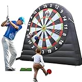 GIZMIT Aufblasbare Fußball-Dartscheibe, riesige Fußball-Dartscheibe, Outdoor-Fußball-Dartscheibe mit 8 Kickbällen und Luftpumpe, für Gartenspiele, ideal für Erwachsene und Kinder A-8FT