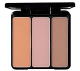 EVE PEARL Blush Trio Blush Palette Everyday Natural Looking Long Lasting Makeup Vitamin E Skincare- Sunny Cheeks