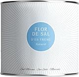 Gusto Mundial Flor de Sal d’Es Trenc Natural Salz 90g | unbehandeltes, naturbelassenes Meersalz aus Mallorca | Gourmetsalz für ein besonderes Finish