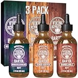 Viking Revolution Bartöl Herren - Set 3x30ml 3er Packung - Für Die Gesunde Bartpflege - Aus Ganz Natürlichen Sandelholz, Kiefer, Zeder Und Muskatellersalbei Beard Oil BartÖl