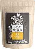 ÖLMÜHLE SOLLING - BIO Mandelmehl ,Vermahlenes Mehl aus teilentölten Bio-Mandeln. Mandelmehl aus kontrolliert biologischem Anbau. Ideal zum Backen und als Zusatz für Müslis , Inhalt: 500 g