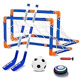 NIWWIN Hockey -Spielzeugset, Hockeybahn zu Hause,simuliertes Hockeyspiel, Innen- und Outdoor -Hockeyspielzeug, geeignet für Kinder über 6 Jahre alt. Weihnachten von Kindern, Geburtstagsgeschenke.