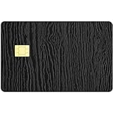 CREATCABIN Kreditkarten-Skins Mit Holzmaserung,Schwarzer Debitkarten-Skin-Aufkleber,Zum Personalisieren Bankkarten,Schutzaufkleber,Wasserfest,Entfernbar,Schmal,Für Transport Schlüsselkarten,19x14cm