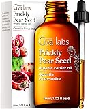 Gya Labs Bio-Kaktusfeigenkernöl für trockene Haut – Kaltgepresstes Kaktusfeigenkernöl für das Gesicht – Reines Kaktusfeigenkernöl für Haare, Haut, Gesicht und Nägel (30 ml)