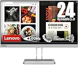 Lenovo L24i-40 | 23,8' Full HD Monitor | 1920x1080 | 100Hz | 250 nits | 4ms Reaktionszeit | HDMI | VGA | AMD FreeSync | grau