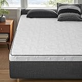 SEZMOONSI Topper 160x200cm 5cm Höhe H3 & H2 (2-in-1) Härtegrade Gel-Schaum Matratzen Topper mit Abnehmbarer Bezug, rutschfest & Atmungsaktiv Matratzentopper für Boxspringbett, Sofa, Wohnwagen