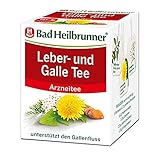 Bad Heilbrunner Leber- & Galle Tee - Arzneitee im Filterbeutel - Pfefferminzblätter, Löwenzahn, Javanische Gelbwurz, Schafgarbenkraut - unterstützt den Gallenfluss (3 x 8 Filterbeutel)