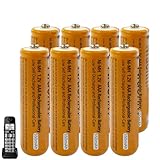 NI-MH Akku für Telefon Gigaset Mobilteil 1.2V 550mAh Akku AAA für Telefon, 8 Stück Wiederaufladbare Batterien AAA für Panosonic Schnurlos Telefone