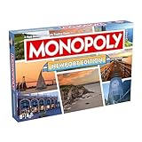 MONOPOLY Brettspiel - Newport Edition: 2-6 Spieler, Familien-Brettspiele für Kinder und Erwachsene, Brettspiele für Kinder ab 8 Jahren, für Kinder und Erwachsene, ideal für Spieleabend