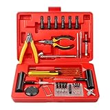 Autoreifenreparatur-Set, Reifenpannenreparatur-Set | 74-teiliges tragbares Reifenreparatur-Set | Reifenreparaturwerkzeug zur Reparatur von Reifenpannen, Reparaturset