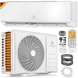 KESSER® Klimaanlage Set Split - mit WiFi/App Funktion Klimagerät - Kühlen A++/ Heizen A+ -12000 BTU/h (3.400 Watt) Kältemittel R32 - Fernbedienung, Timerfunktion - Inkl. komplettem Montagematerial