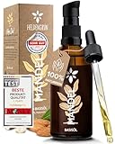 Heldengrün® Mandelöl Bio [100% NATURREIN] - Dermatologisch getestet - Mandelöl Baby - Sanfte Pflege für trockene & empfindliche Haut - Mandel Öl kaltgepresst