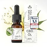 NatureYOU® CBD Öl 20% - Vollspektrum - CBD Tropfen mit 2000mg Cannabidiol - Deutsches Qualitätsprodukt - 10 ml