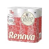 Renova Grand Royal Toilettenpapier, 18 Rollen Premium XXL, 4 Schichten, Weichheit und Widerstandsfähigkeit