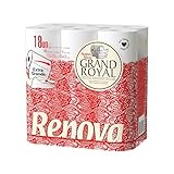 Renova Grand Royal Toilettenpapier, 18 Rollen Premium XXL, 4 Schichten, Weichheit und Widerstandsfähigkeit