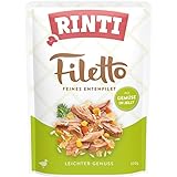 Rinti Filetto Jelly Ente & Gemüse | 24x 100g Hundenassfutter