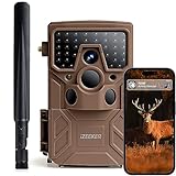 iZEEKER 4G LTE Wildkamera, 2K 14MP mit 940nm Unsichtbaren LEDs, Echtzeit-Benachrichtigung, 120° Weitwinkel, 0.1s Auslösezeit mit SIM-Karte & 32 GB SD-Karte für die Überwachung der Tierwelt