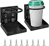 Reforung 2 Stück Auto Getränkehalter Klappbar Dosenhalter verstellbarer Flaschenhalter Becherhalter Cup Holders Kaffeebecherhalter Tassenhalter Folding Drink Holders für Boot KFZ LKW RV Zubehör